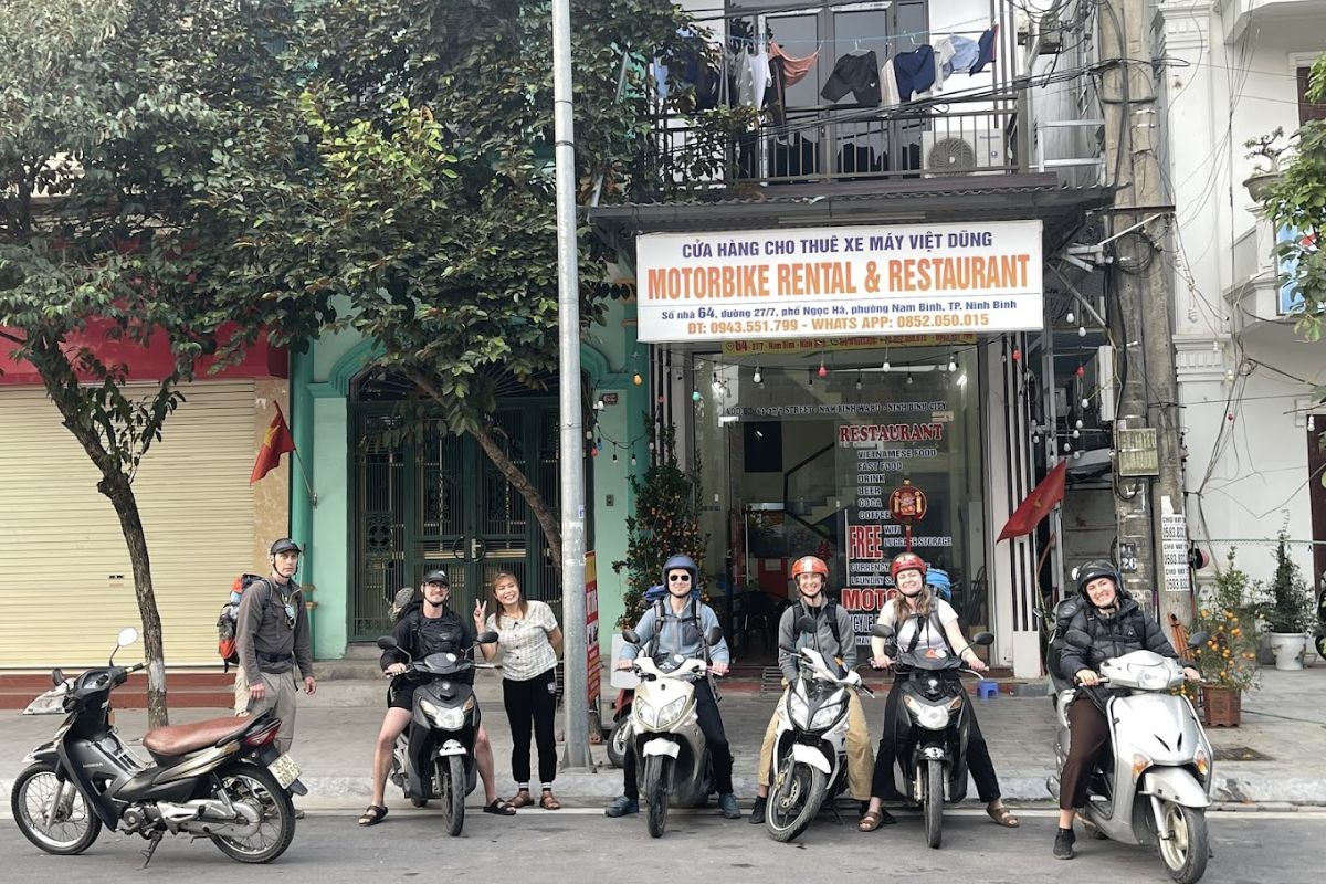 motorbike rental Ninh Binh with Viet Dung