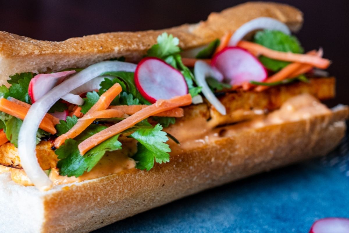vegetarian banh mi Ho Chi Minh
