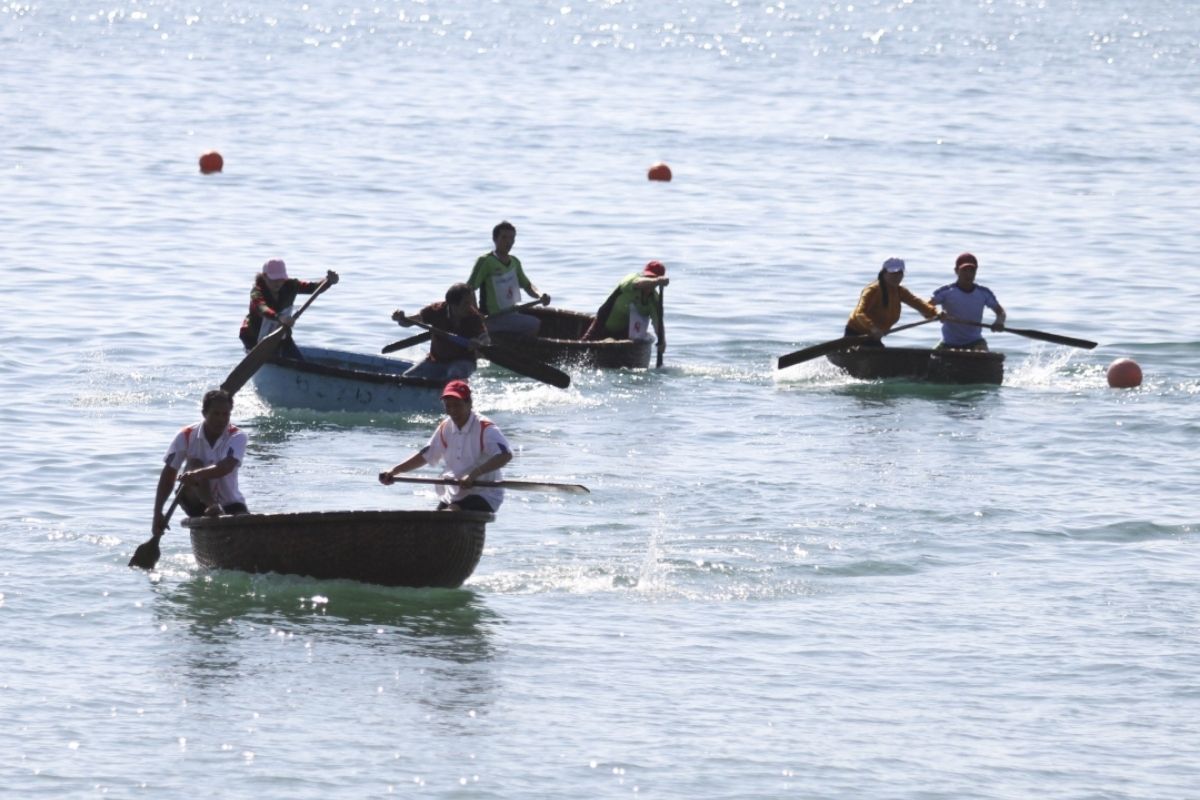 Nha Trang Basket Boat Festival in Basket Boat Vietnam