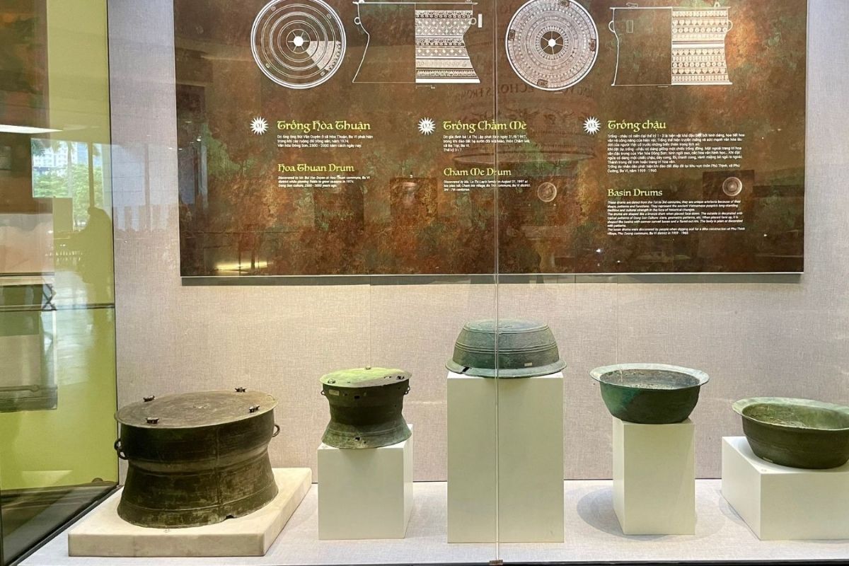 Bronze Drum Building in Museum Ethnology Hanoi