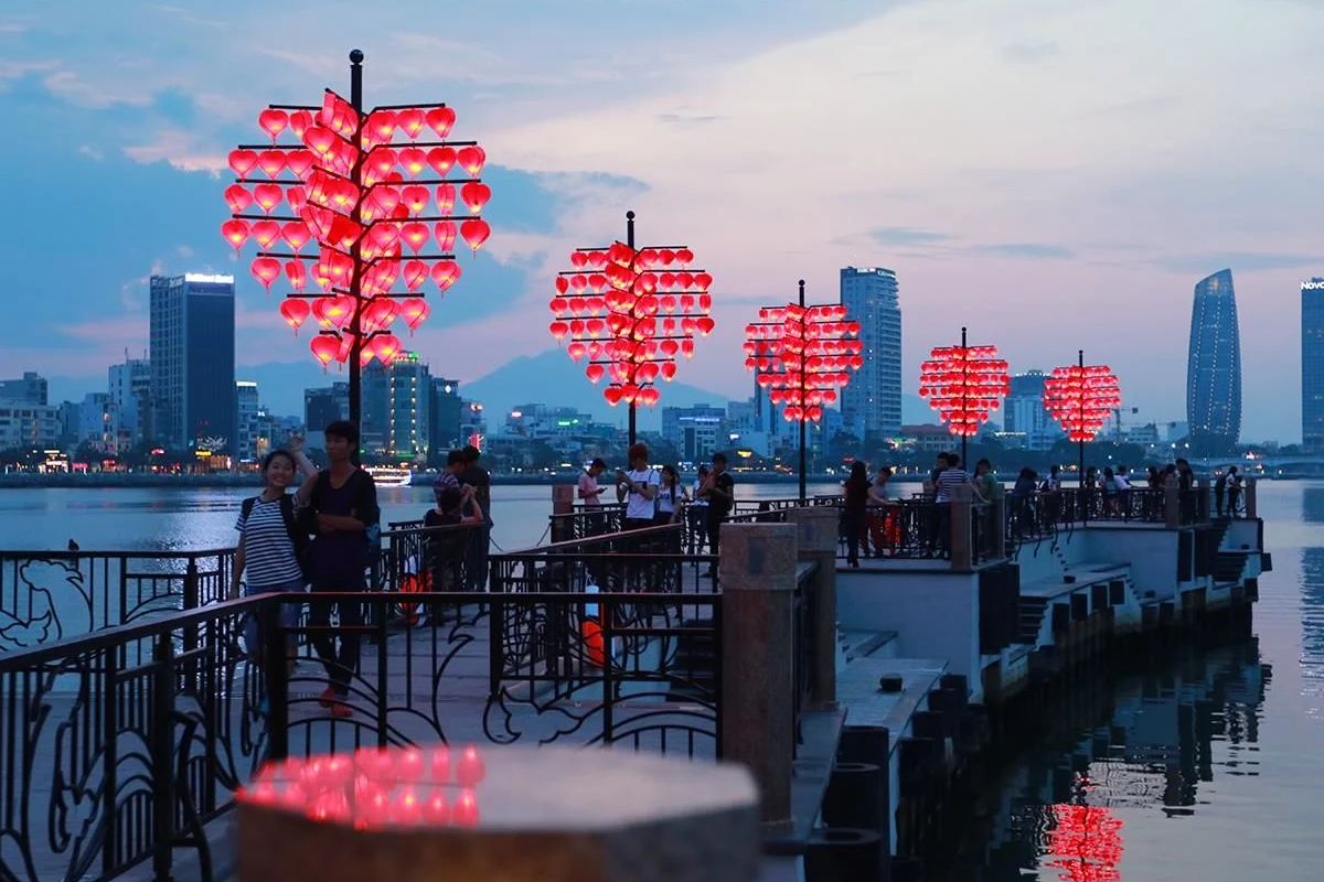 Love Lock Bridge (10 Minutes' Walk) near Waterfront Da Nang