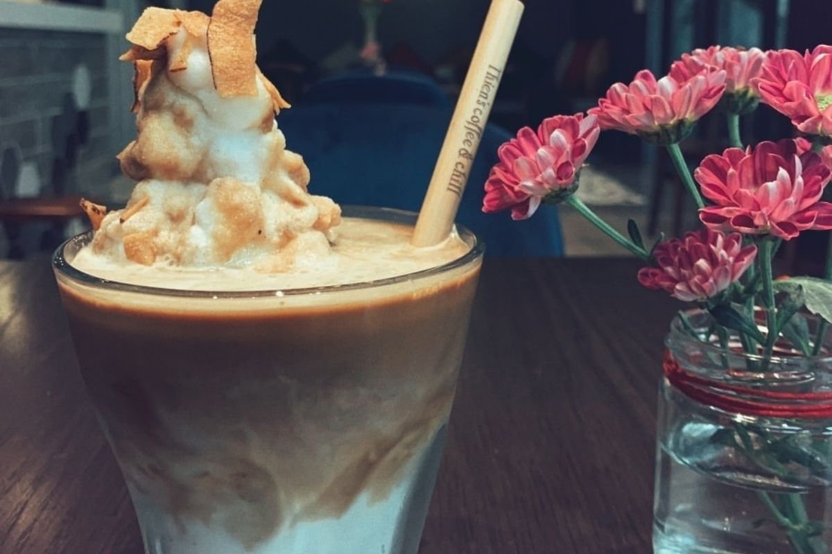 Enjoy the taste of Coconut Coffee Ho Chi Minh with Thien's Coffee & Chill