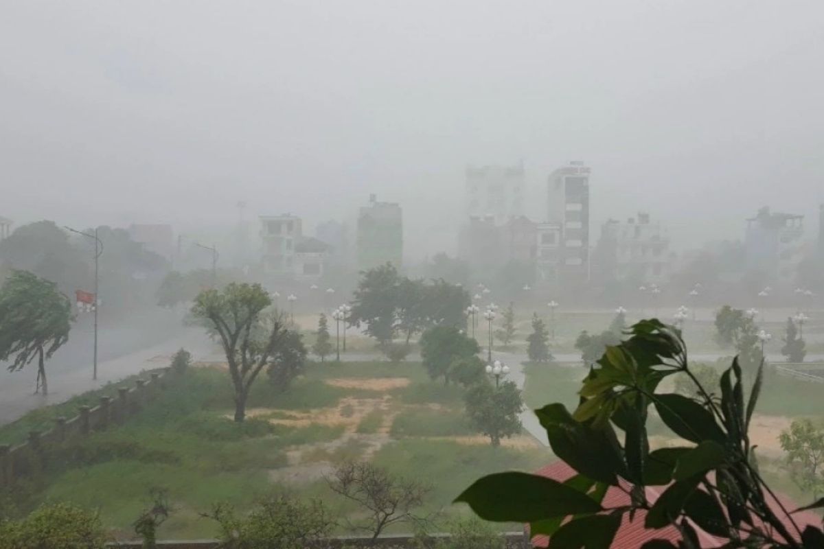 Typhoon season in the Gulf in Vietnam in August 