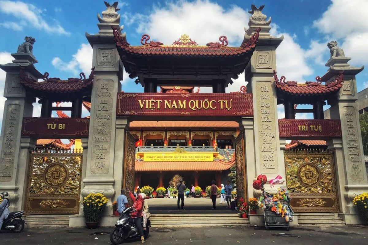 Vietnam National Buddhist Temple in District 10 Ho Chi Minh City