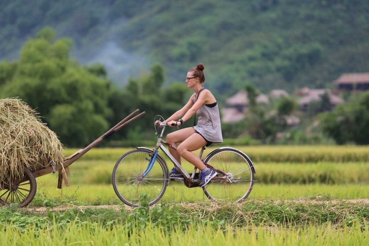 Cycling in Mai Chau in November