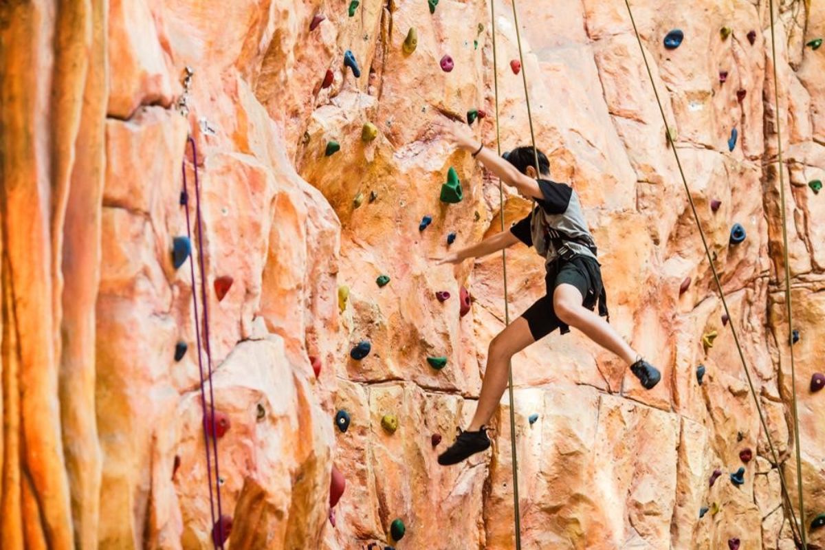 Rock Climbing Wall in Fantasy Park Da Nang