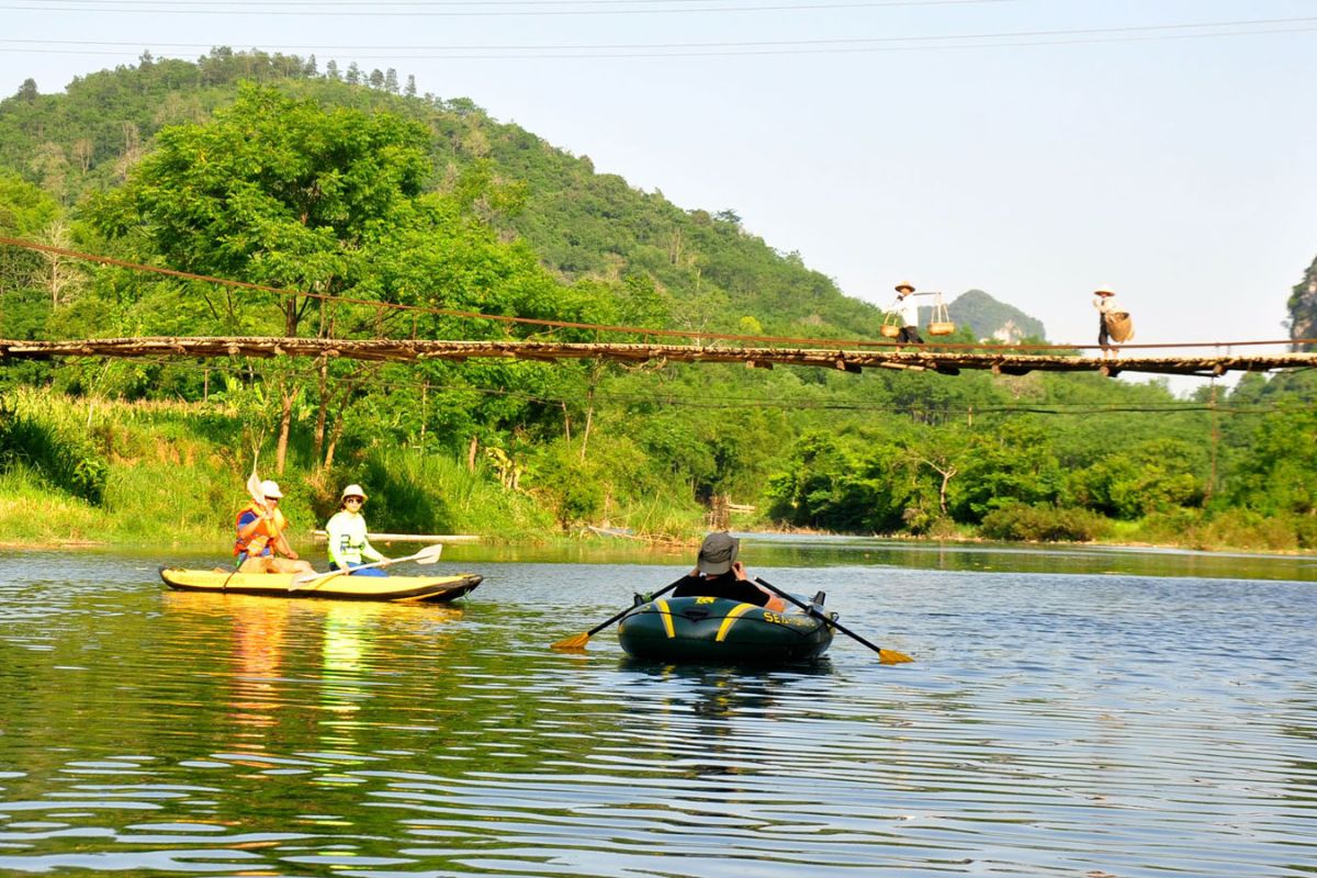 Bamboo Rafting at Suoi Cham