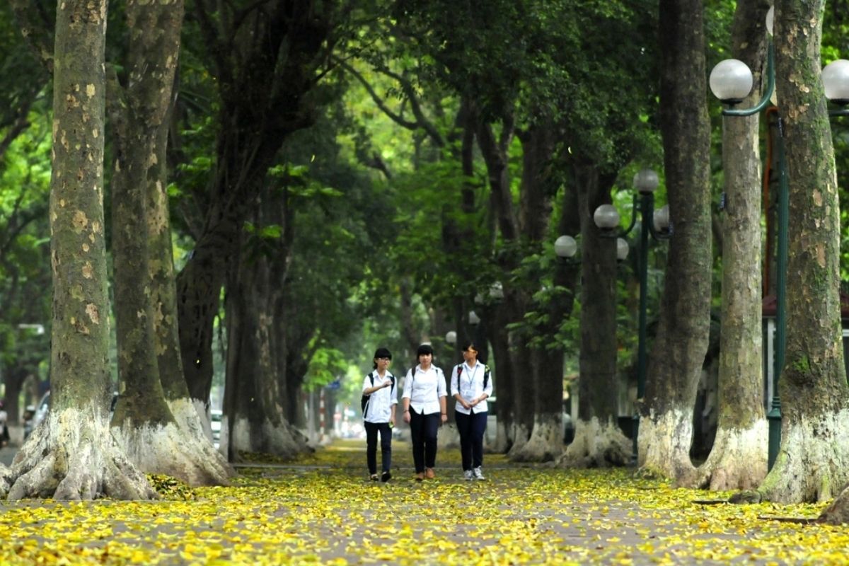 Best time visit Hanoi: walk here.