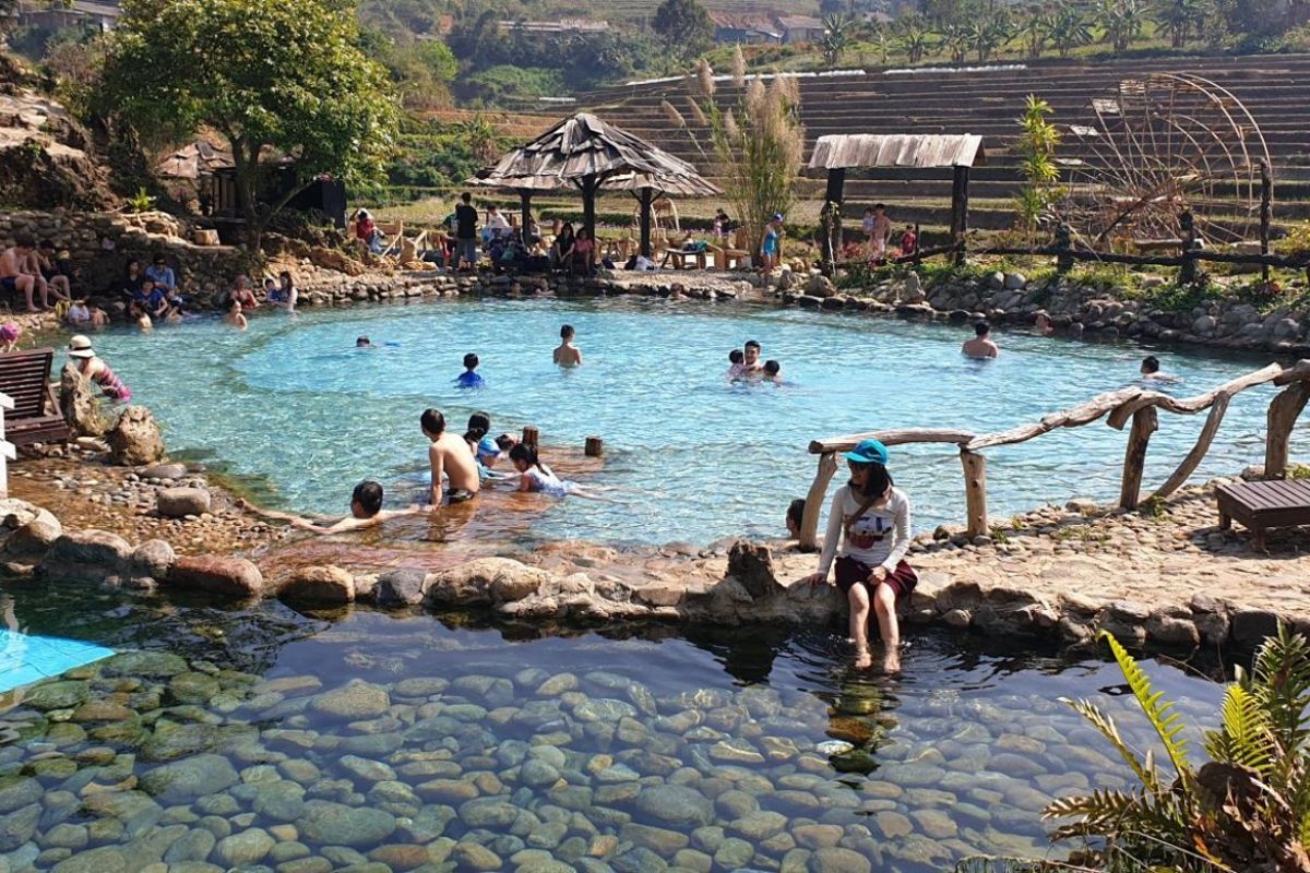 Healing Hot Springs in Tram Tau