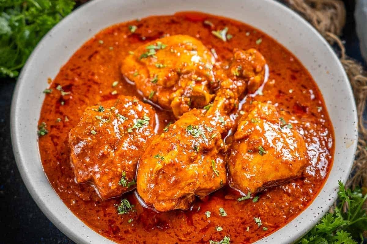 Chicken Vindaloo at Aroma Indian Restaurant