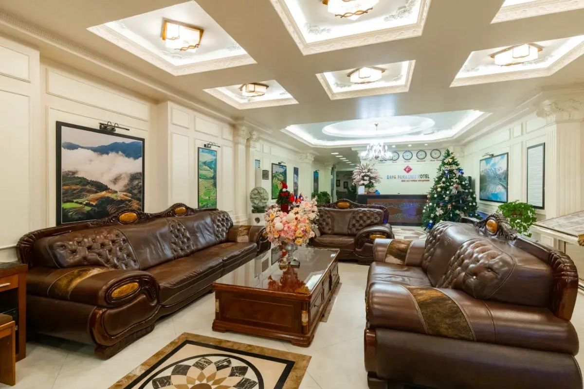 Sapa Paradise Hotel reception hall