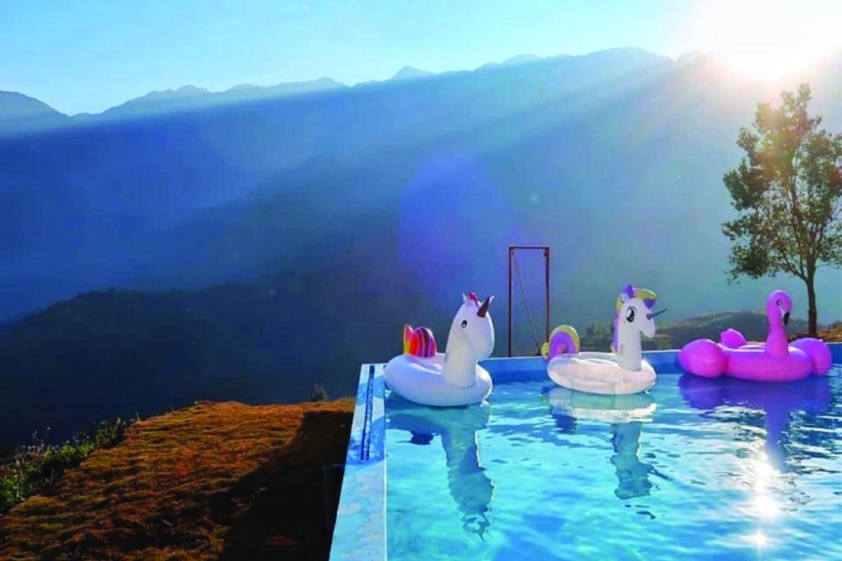 Infinity Pool on the Mountain at Secret Garden Sapa