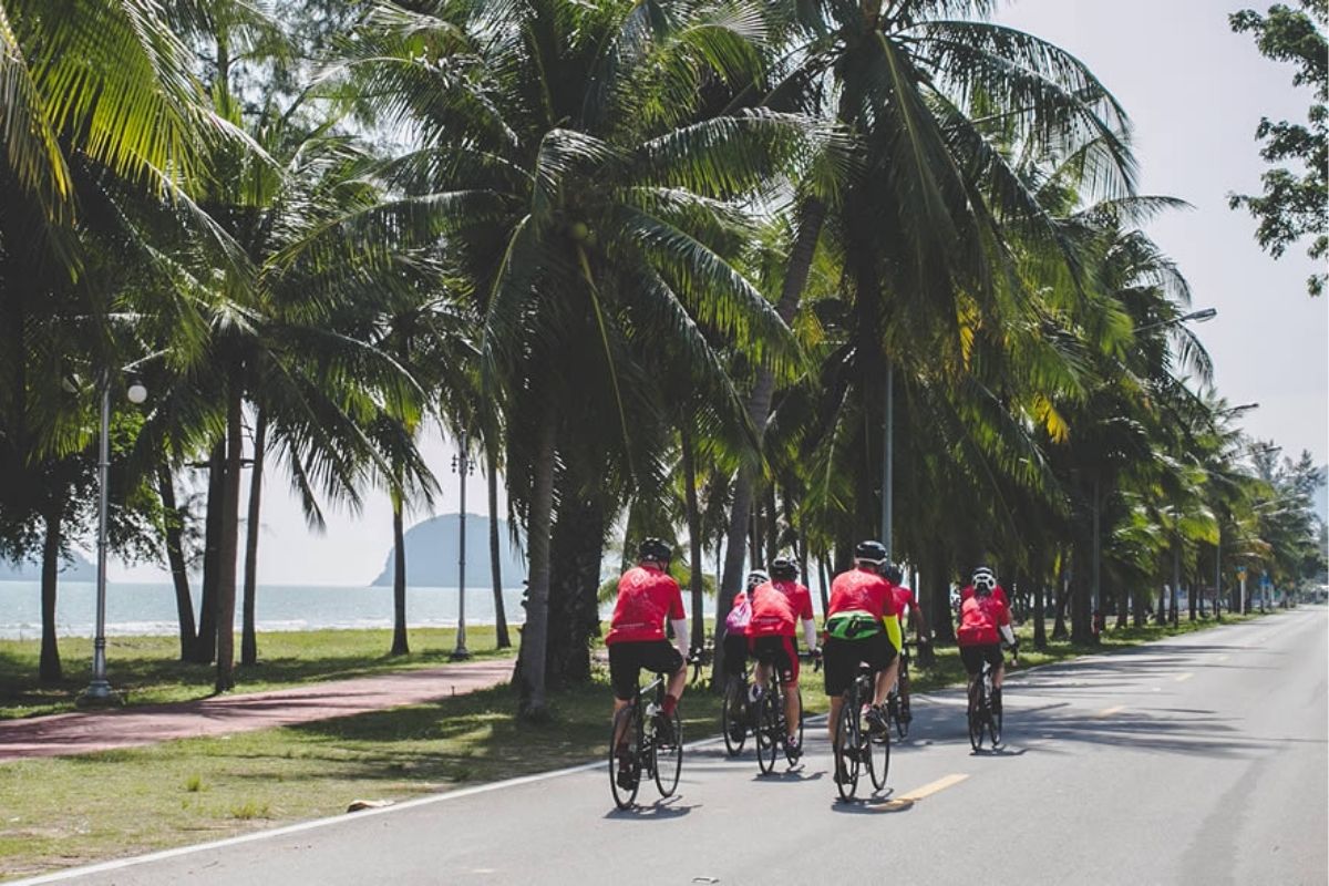 Cycling Past Sam Roi Yot National Park - Adventure Bike Tours Thailand