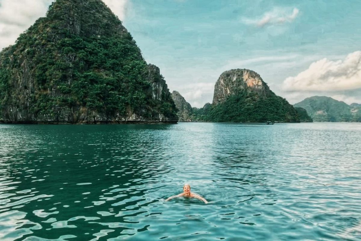Swimming In Ha Long 