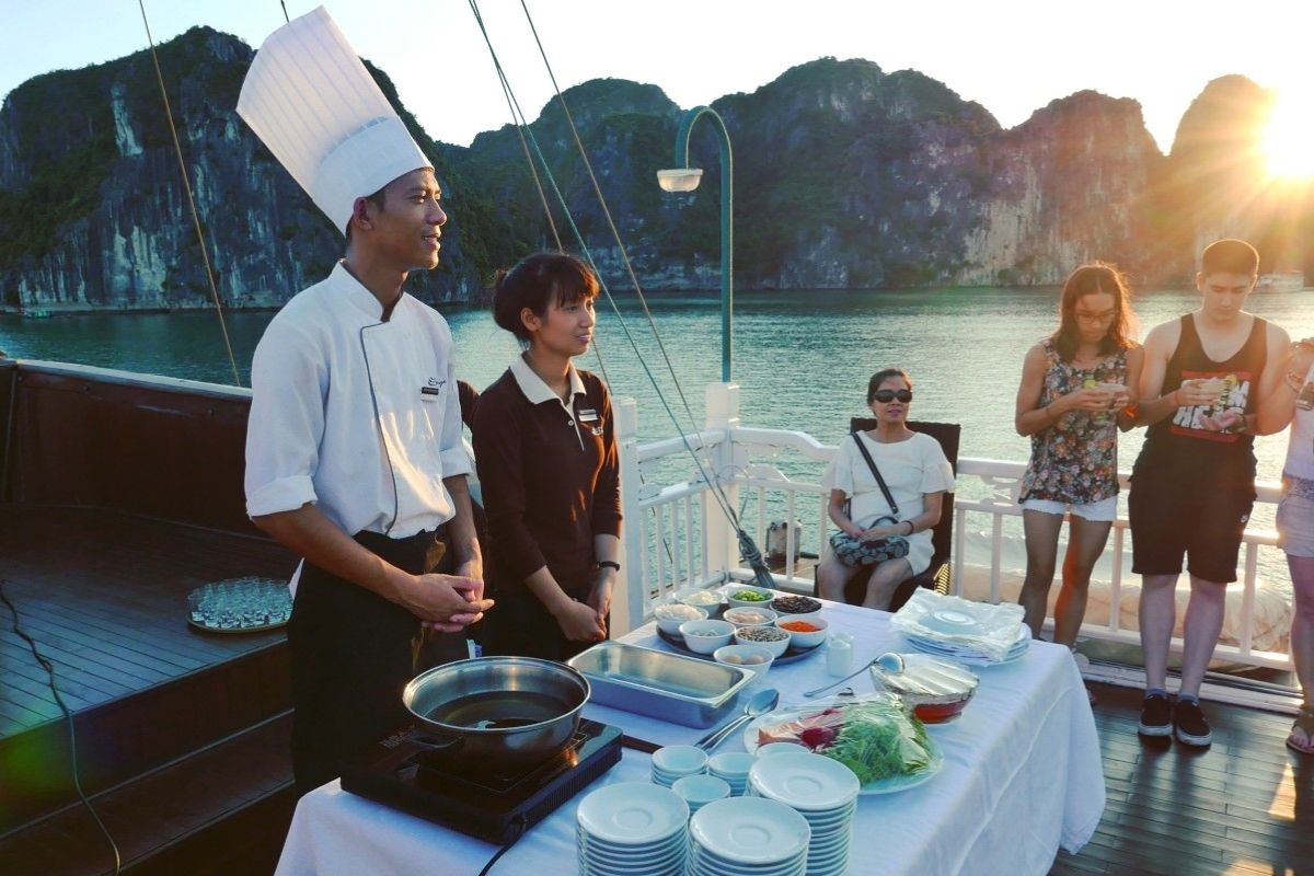 Cooking Class On Board Sea Sun Halong Cruise
