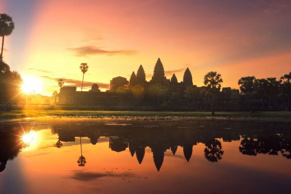 Late Afternoon: Golden Silence With Sunset