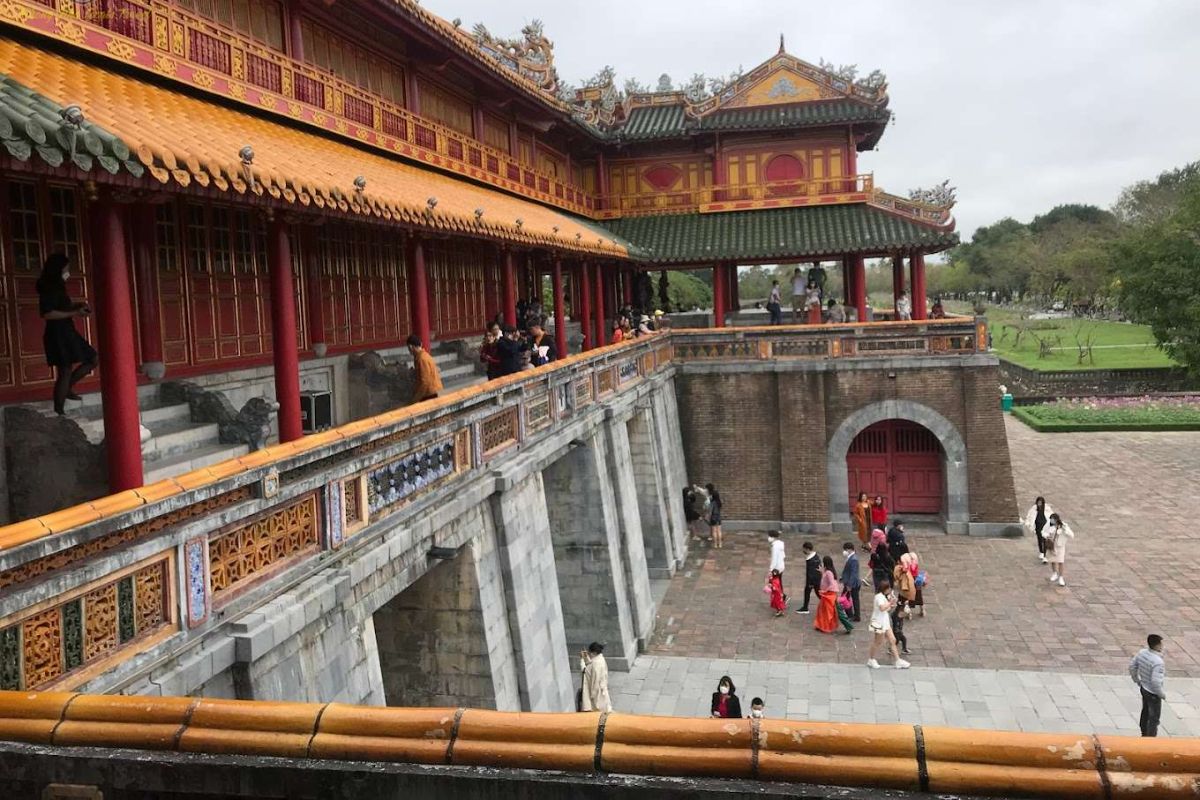 Walk through Ngo Mon Gate - Affordable Vietnam Tour Package