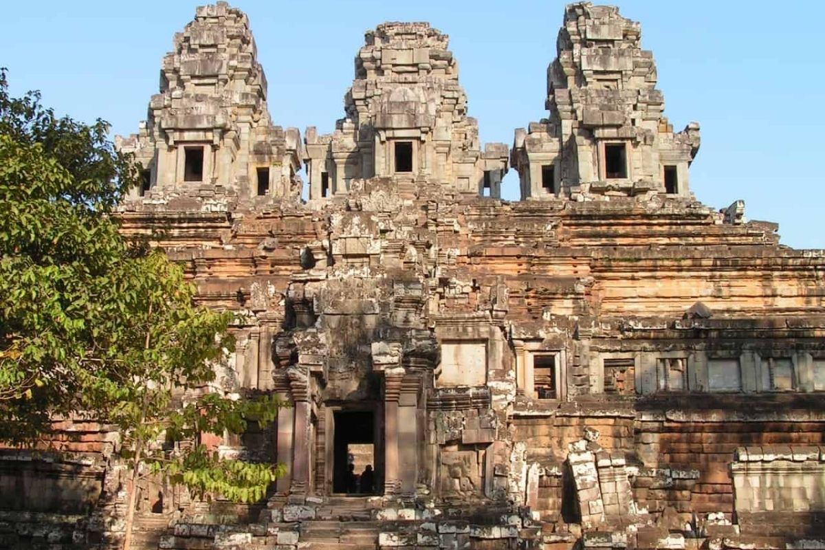 Five Towers in Quincunx Formation at Ta Keo Temple