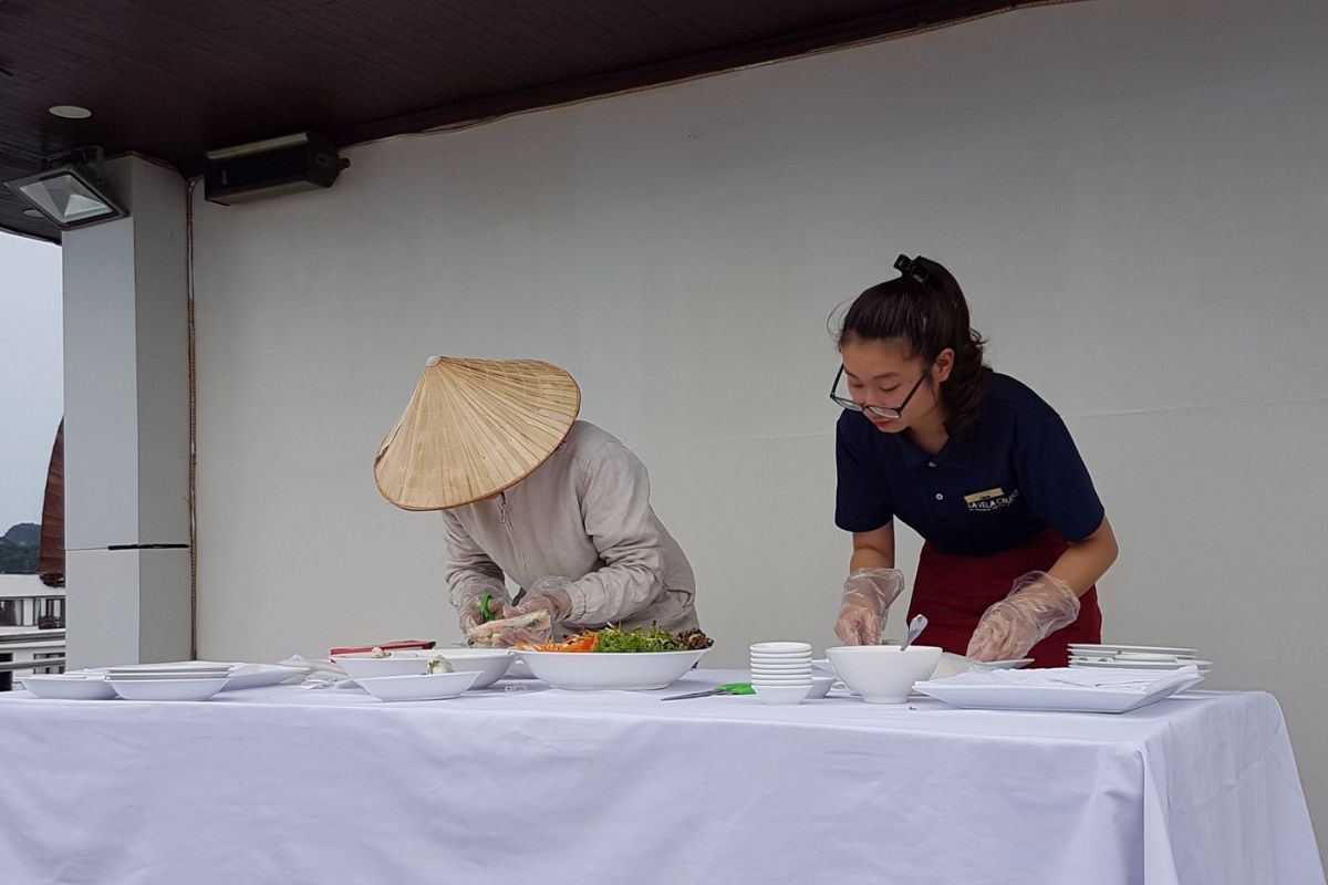 Cooking Demonstration on the Deck