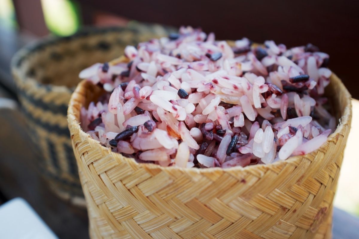 Purple Sticky Rice - Laotian Sticky Rice