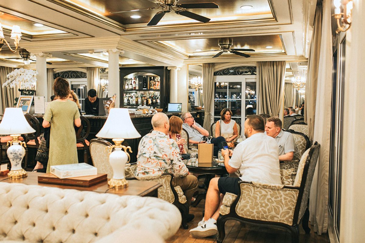 Enjoy Ramvong Lounge at Mekong Princess Cruise