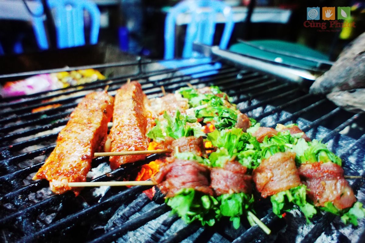 Grilled Cai Meo At Local Restaurant 