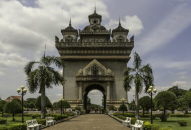Patuxai Triumphal Arch in Vientiane
