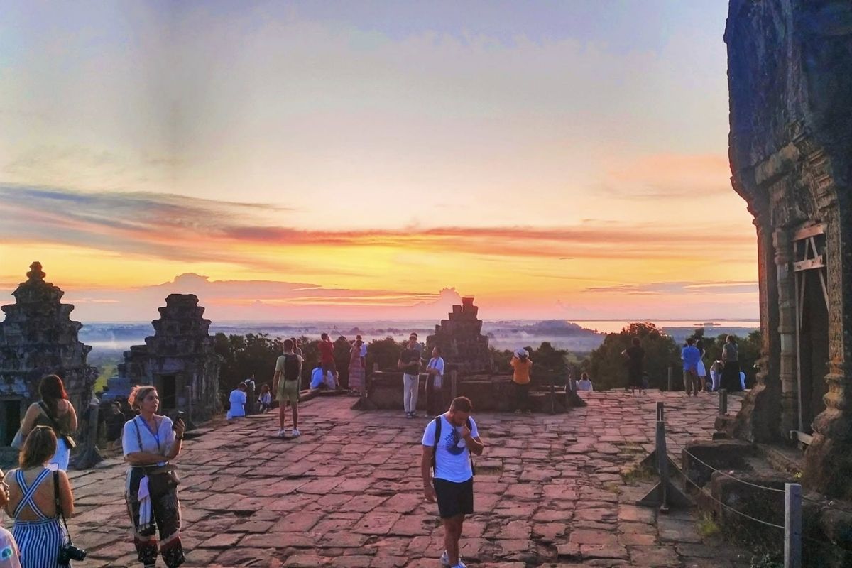 Sunset At Phnom Bakheng Temple