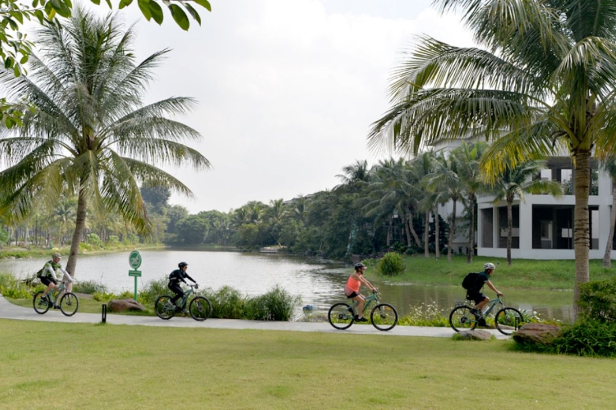 Biking Roll through Ecopark with Red River Bike Tour