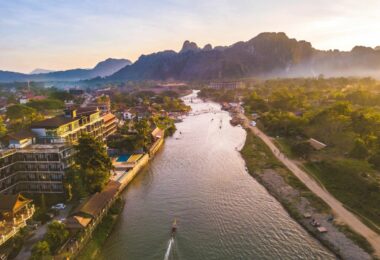 Sunset On Nam Song River