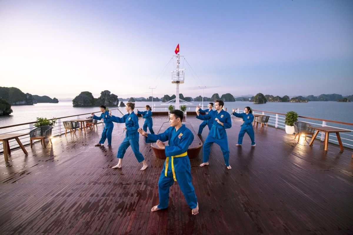 Tai Chi Session On Desk - Vietnam Tour Deals 