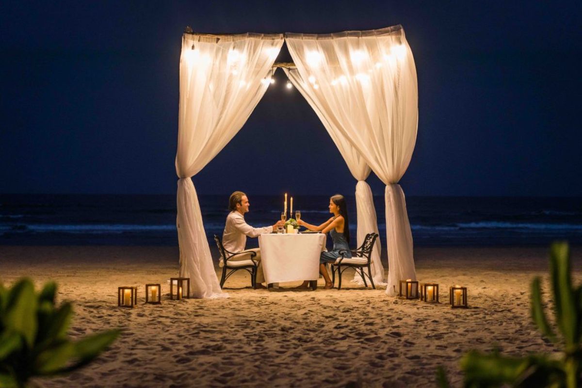 Candlelit Dinner On The Beach