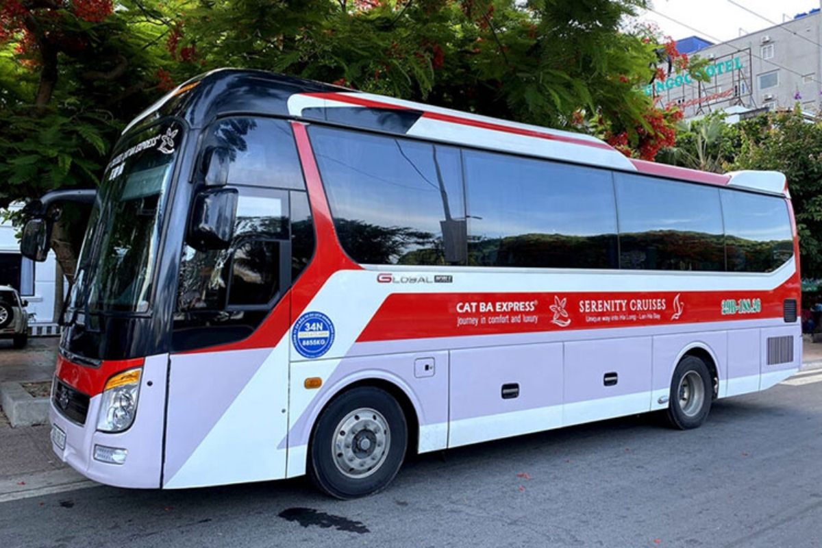 Cat Ba Express Bus from Hanoi to Cat Ba