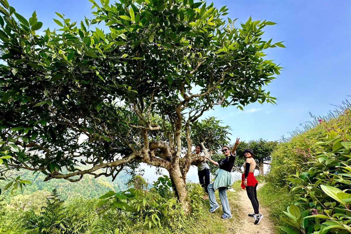 Hiking up to Xa Phin Village