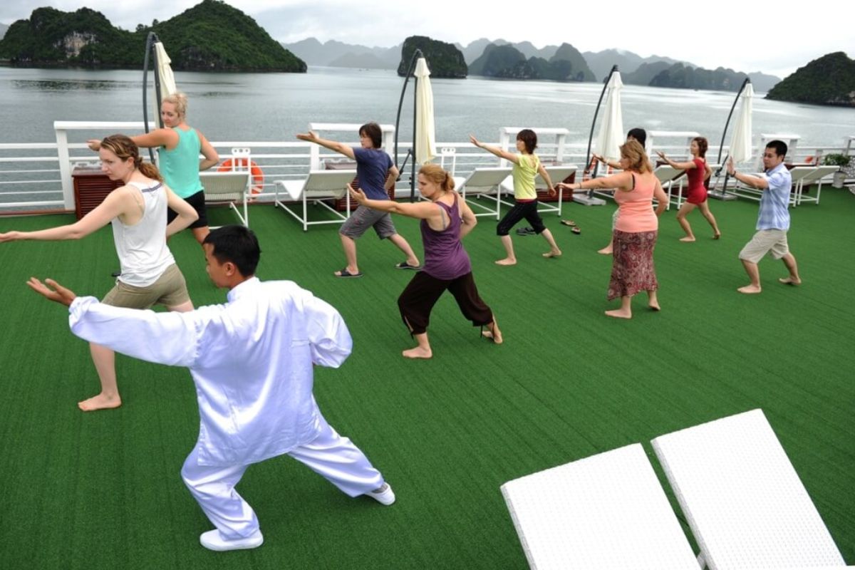 tai chi on the sundeck