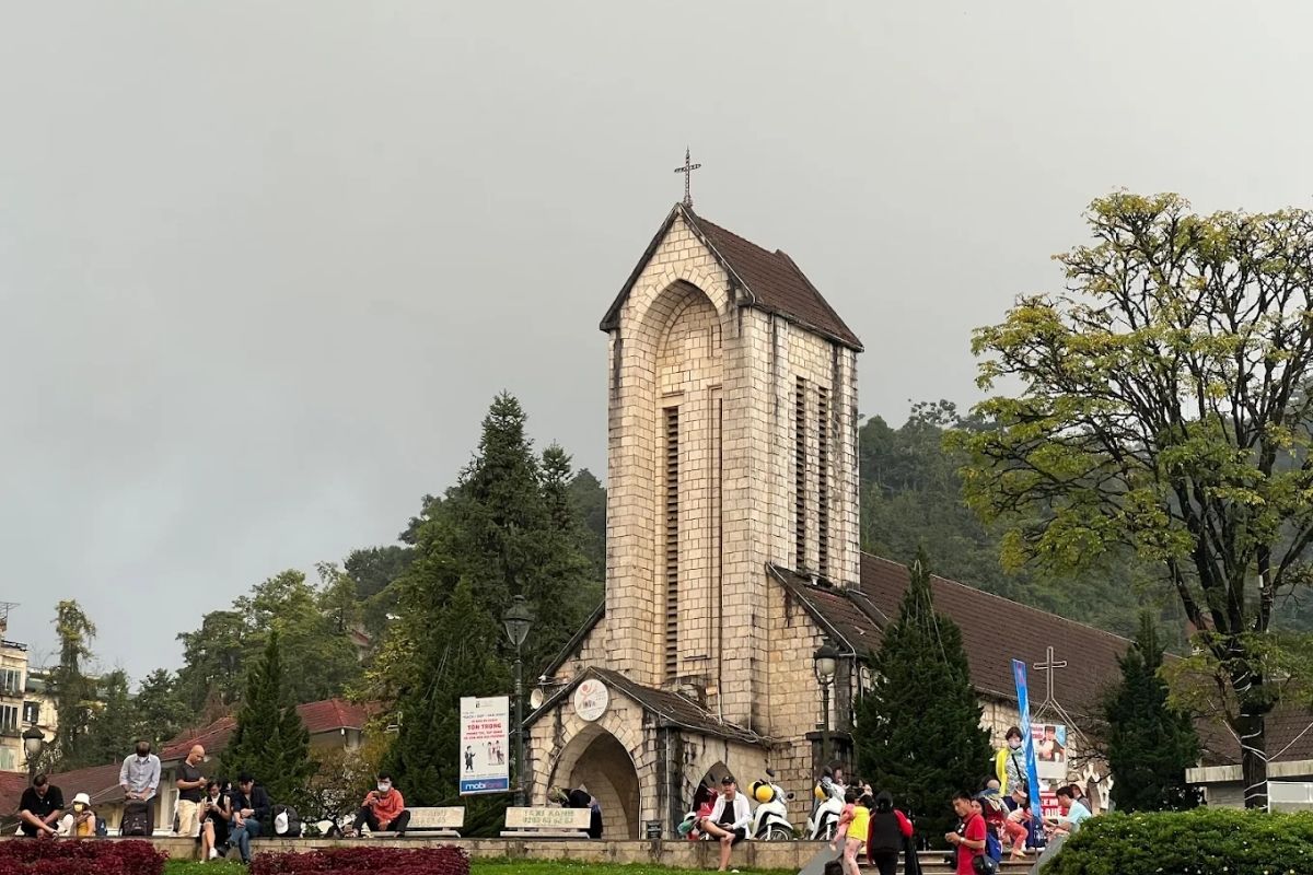 Stroll around the local stone church