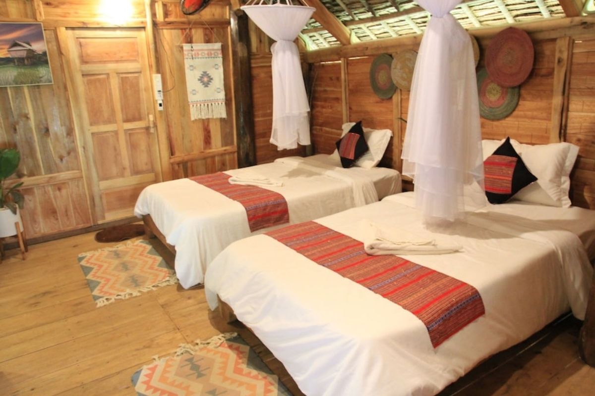 Twin Room at Pu Luong Hillside Lodge 