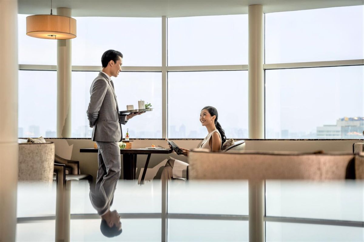Cooling Coffee at a Lounge