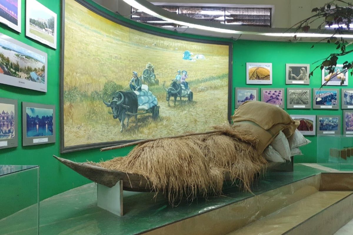 Old River Boat Models at Can Tho Museum 