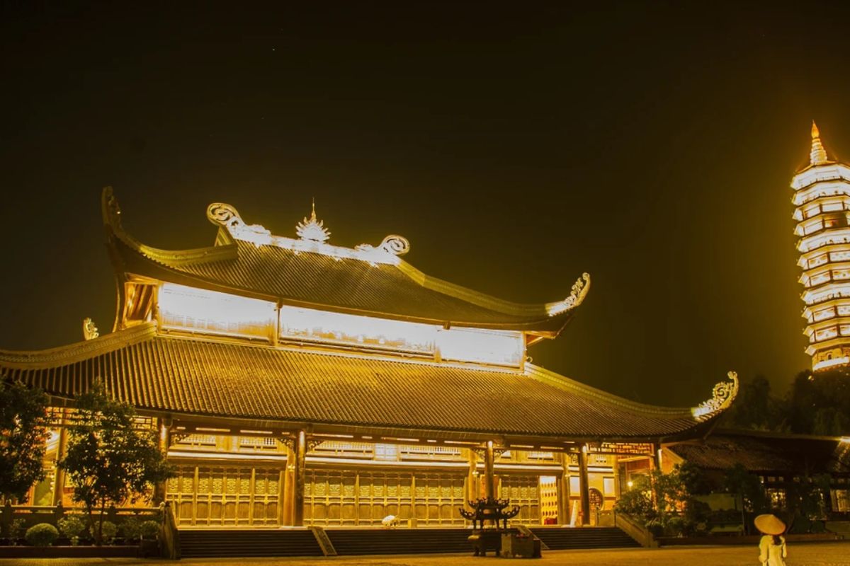 Bai Dinh Pagoda in the Evening