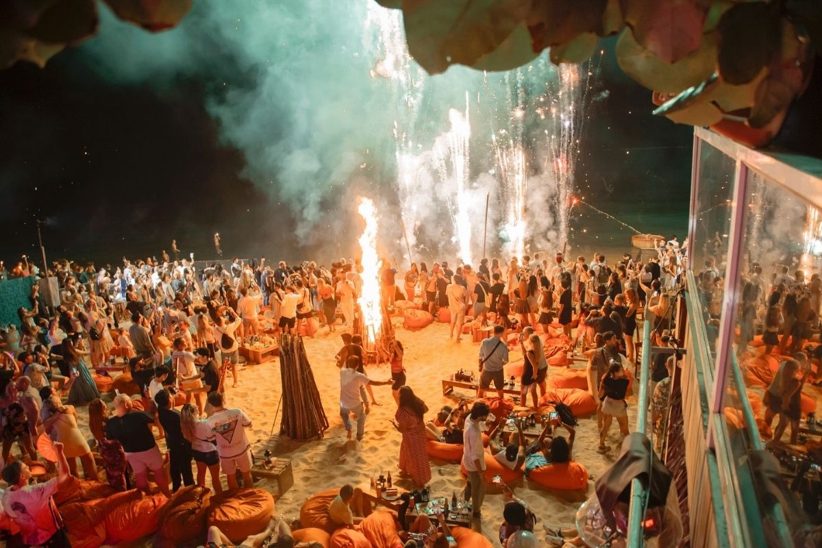 Beach Bonfire at Ocsen Beach Bar & Club Phu Quoc 