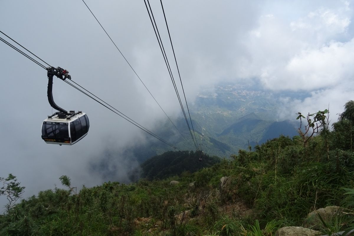 Cable Car Ride to Fansipan Summit Sapa in june