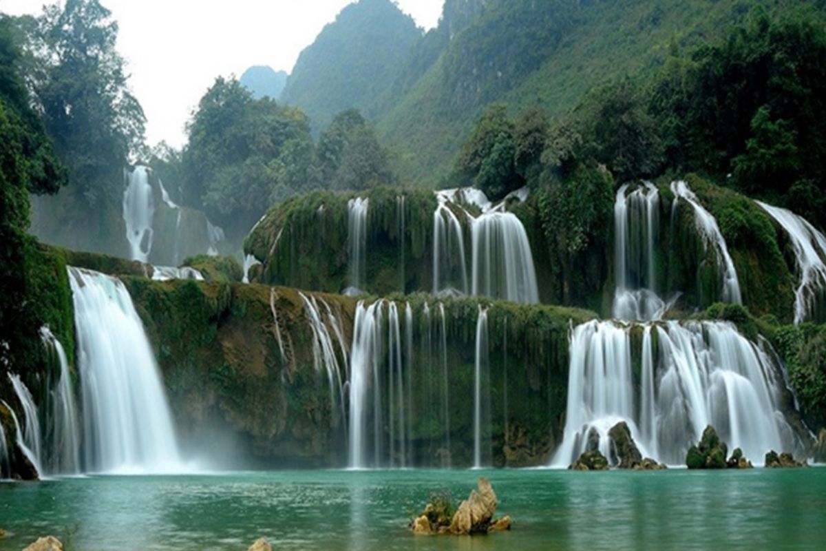 Silver Waterfall Sapa in june