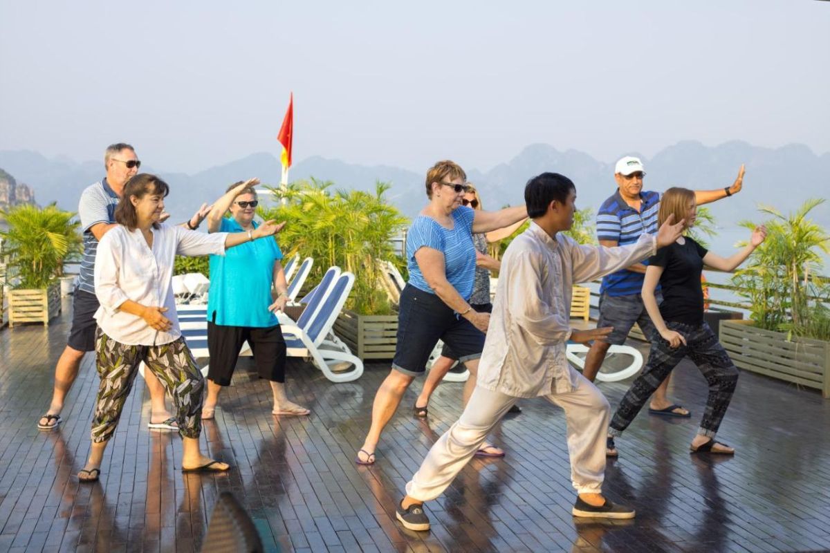 Tai Chi on the Sundeck