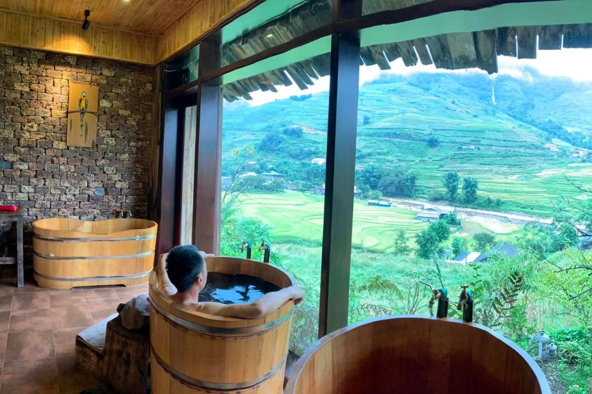 Herbal Bath in Ta Phin Village in April on Sapa
