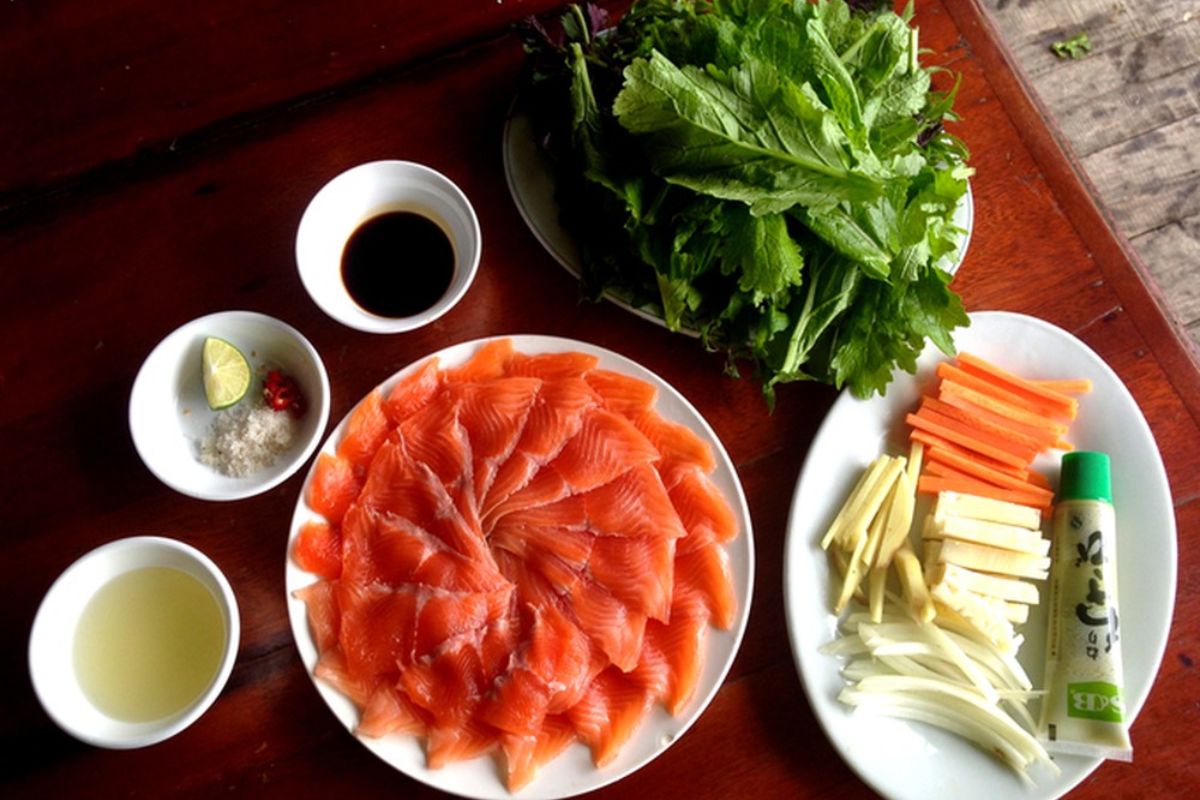  Sapa salmon at Song Nhi Restaurant