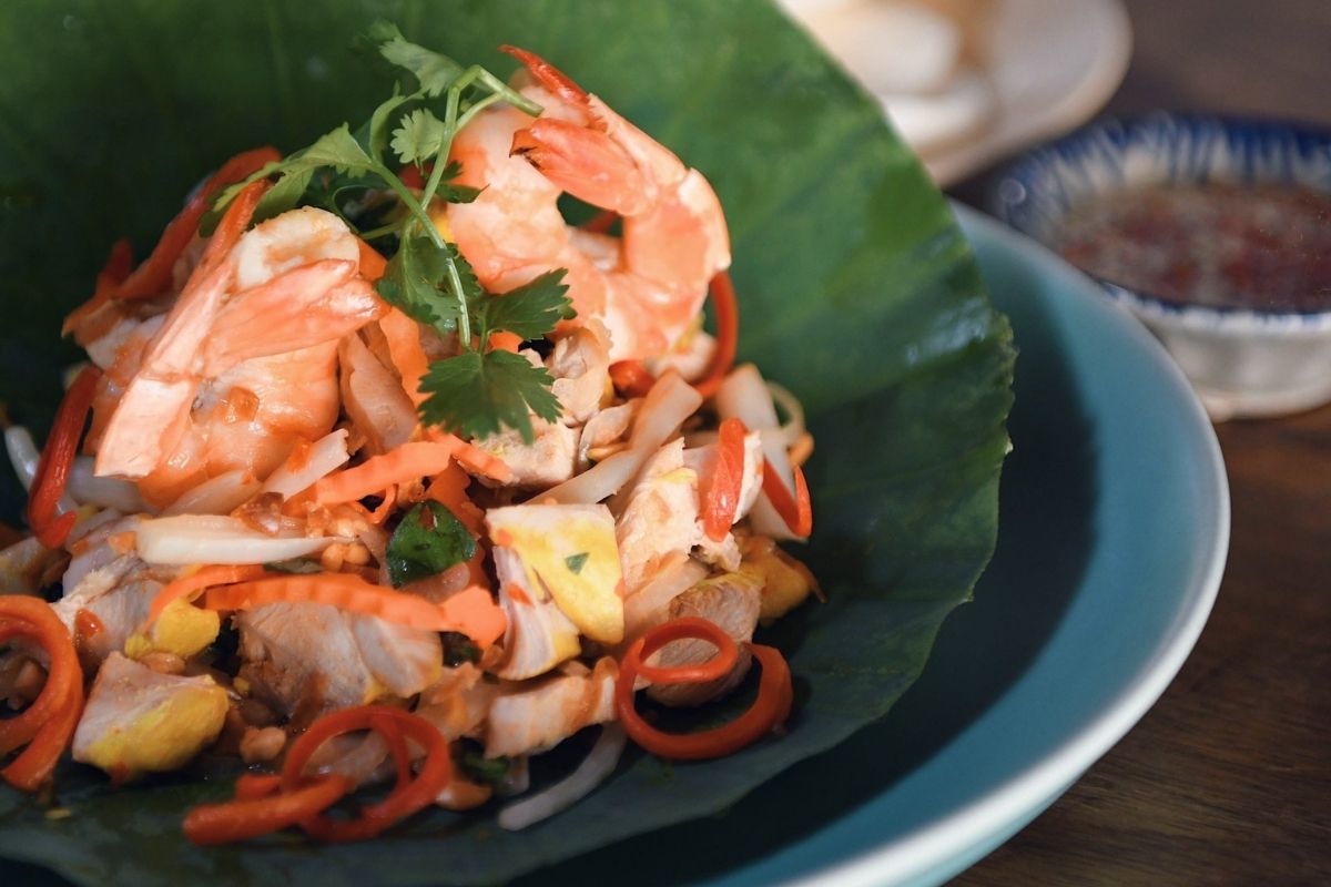 Gỏi ngó sen tôm thịt at Secret Garden Restaurant Ho Chi Minh 