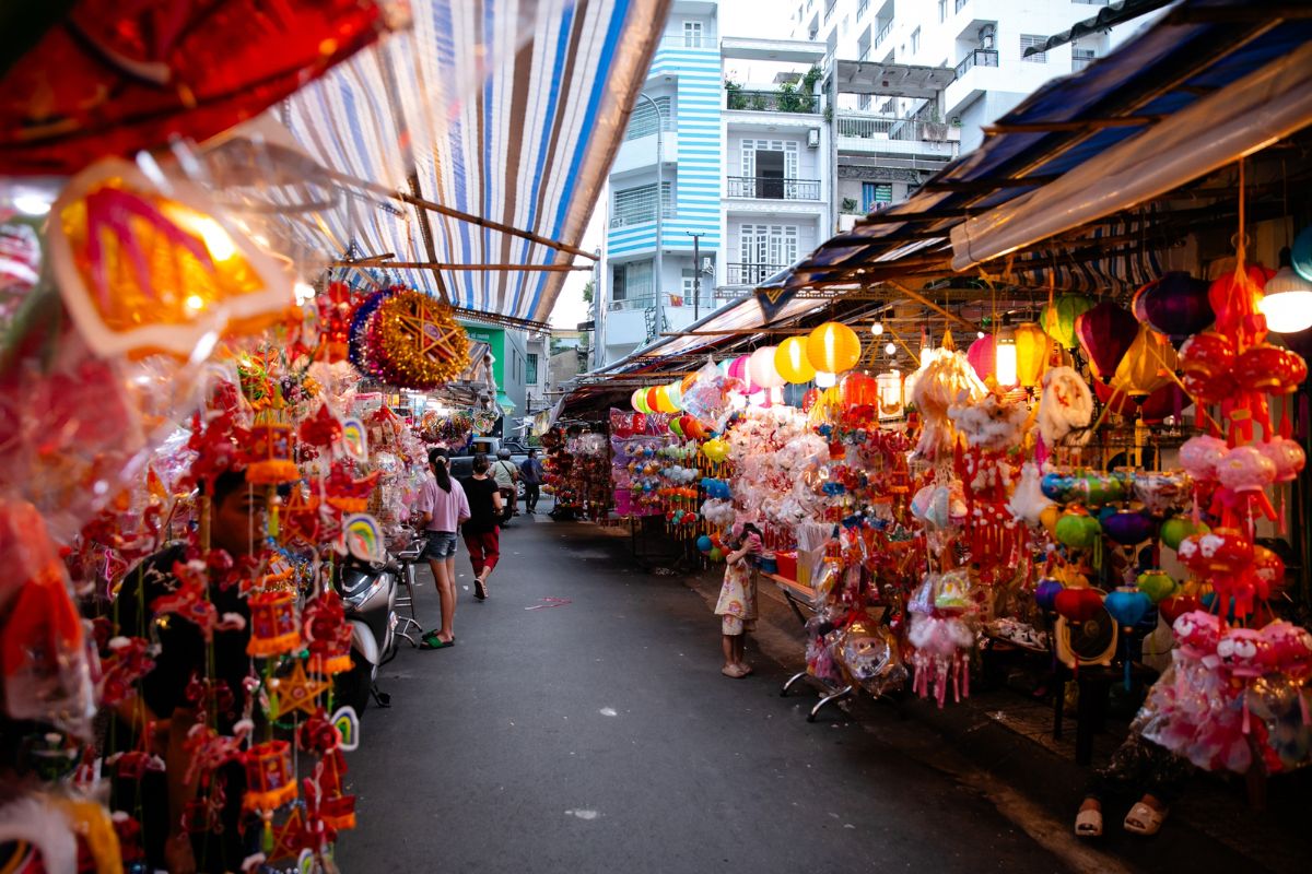 Paper Lanterns in Ben Thanh Market