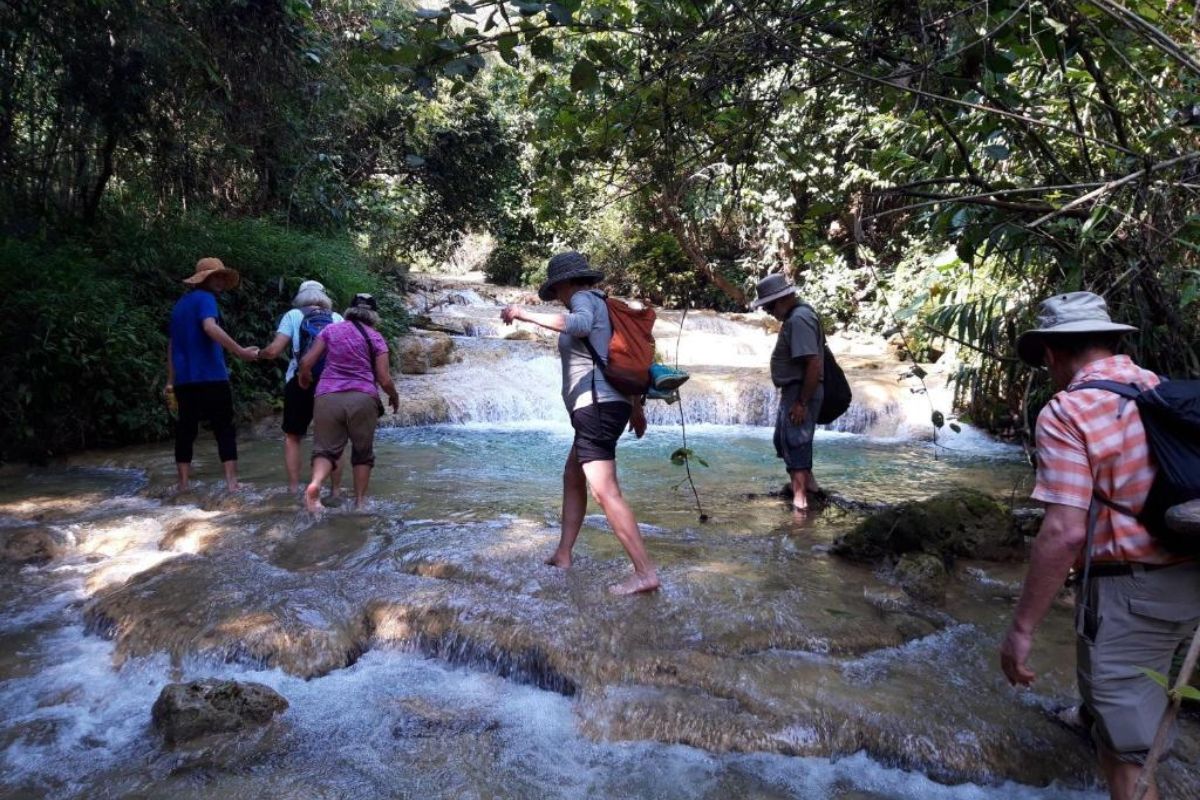 trek to Hieu Waterfall