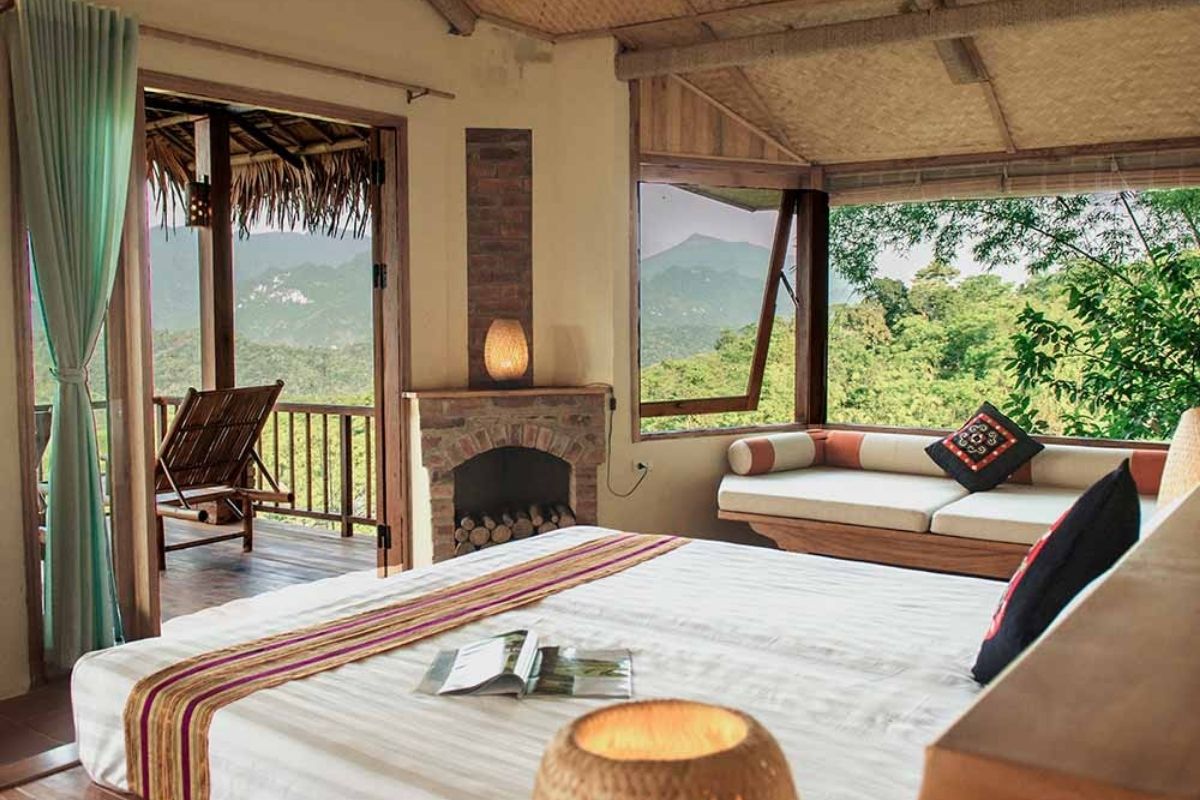 Valley View Suite Bungalows at pu luong retreat resort